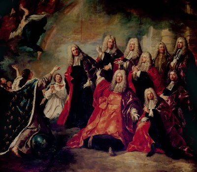 Ex-Voto. The Corps de Ville Demand a Return of Good Weather, detail of the Corps de Ville by Jean François de Troy